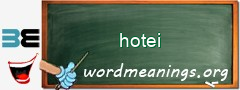 WordMeaning blackboard for hotei